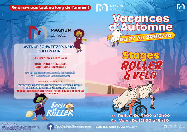 STAGE DE TOUSSAINT ROLLER ET VELO 2026 1